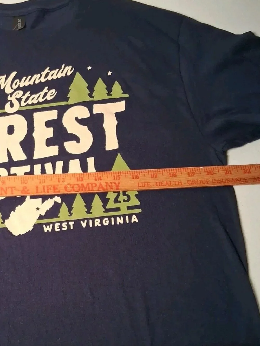 Mountain State Forest Festival Shirt Large Blue Elkins West Virginia WV NEW 2025 - Picture 4 of 9